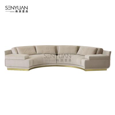 China Home Modular Italian Luxury Bow Fendy Leather Sofa Combination for sale