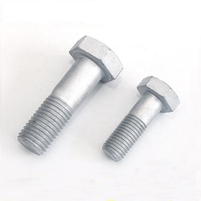 China Construction Sales Fasteners Hot Dip Galvanizing Hex Bolts M8 M10 M12 OEM for sale