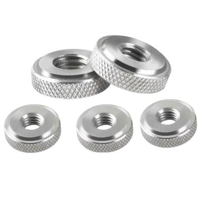 China Industry General Salts Thumb Nut Hot Galvanized Knurled Flat Knurling Thin Thumb Nut for sale