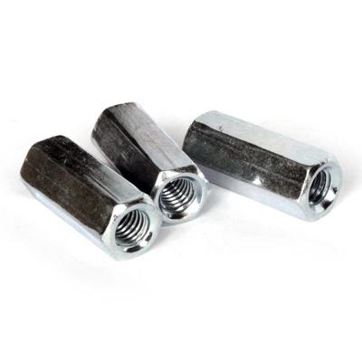 China Industry DIN 6334 M3 M4 M5 General Internal Thread Stainless Steel Long Hex Coupling Nut Hex Socket Barrel Nut for sale