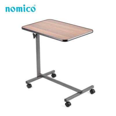 China Adjustable Minimalist Hospital Overbed Table Over Bed Table for sale