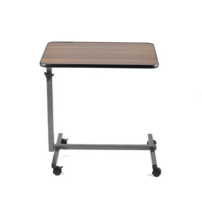 China Adjustable Minimalist Medical Hospital Over Bed Table For Patient for sale