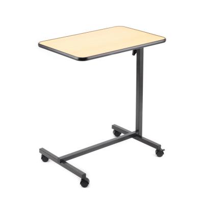 China Adjustable (Height) Table Height Adjustable Hospital Bed Side Over Table With Wheels for sale