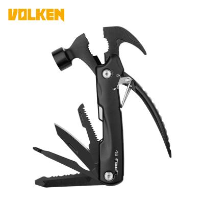 China Modern Carbonized Black Outdoor All-in-one Tools Climbing Multi-function Claw Hammer Camping Survival Universal Gear Tools for sale