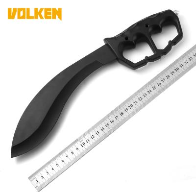 China Factory Direct Sale Safety Handle Non-variable Saber With Stained Glass Device Outdoor Knife Like Plastic Handle Blade Fixed Knife for sale