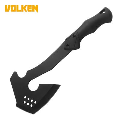 China Outdoor Survival Ax Outdoor Camping Clumps Logging Ax All Black Like Plastic Handle Universal Ax for sale