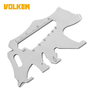 China Factory direct EDC easy direct outdoor camping operation tool spanner tool card stainless steel multifunctional screw dish for sale