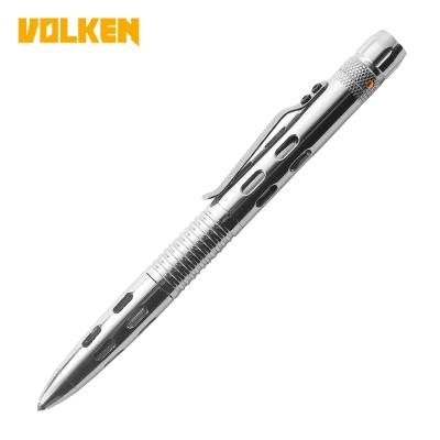 China High Quality Outdoor Survival Tool Pen Stainless Steel Camping Kkit With LED Light Multifunctional Pen for sale