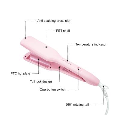 China Hair Curling Wand Home Use Three Barrel Wave Ceramic Ionic Big Curler Automatic Curling Iron With Triple Barrel Hair Wave Hair Curler for sale