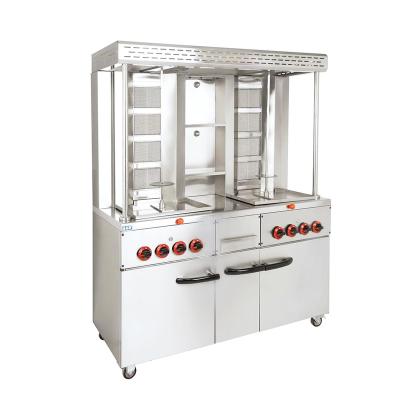 China Shawarma/Kebab Maker Making Machine Chicken Shawarma Gas Stainless Steel Automatic Price Rack/Shawarma for sale