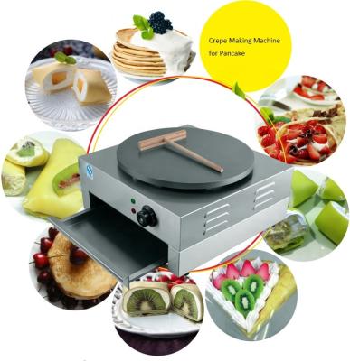 China Commercial 40CM Pancake Making Automatic Stainless Steel Pancake Making Machine Pancakes Pancake Machine for sale