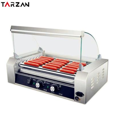 China Costomized Commercial Hot Dog Grill for 7 Roller Hot Dog Electric Heating Steamer Sausage Grill Machines Table Top for CE Approval for sale