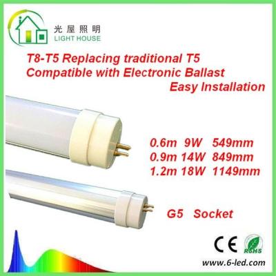 China T8 - T5 LED Tube Replacing Traditional G5 T5 130 LM / W EMC Passed Driver for sale