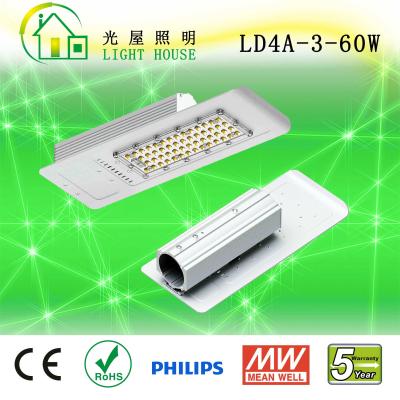 China CRI> 80 High Efficiency 60w Led Street Light Waterproof IP66 160 Lm / W for sale