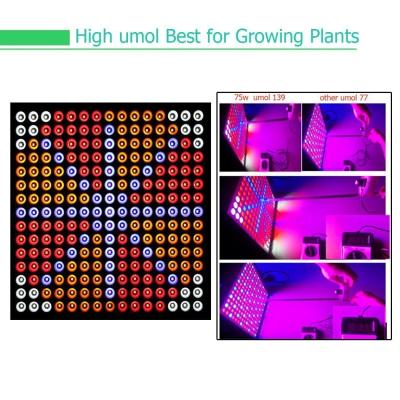 China Indoor Garden Full Spectrum LED Grow Lights For Reenhouses , 75W Wattage for sale