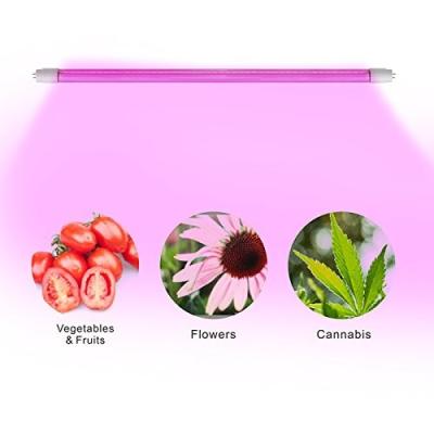 China 4 Feet IP65 LED Tube Grow Lights Aluminu PC With Water Joint , 120° Angle for sale