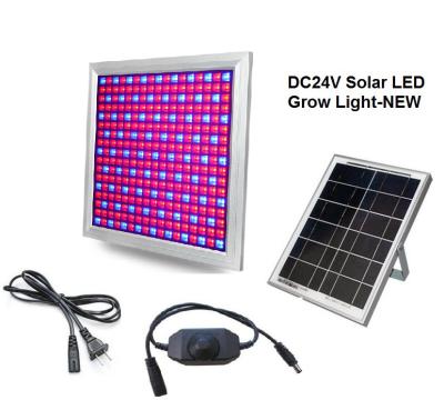 China DC24V Solar LED Grow Light 58W Dimming Red+Blue Full spectrum for Vegetable and Flower for sale