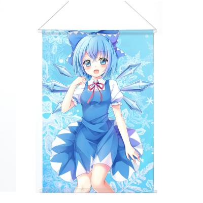 China Factory Price Custom Hanging Scroll Anime Hanging Banner, Anime Aluminum Hanging Rod Wall Scrolls Poster for sale