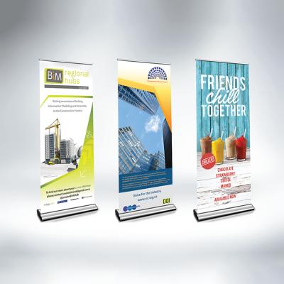 China Advertising Hot High Quality Portable Aluminum Frame Advertising Roll Up Banner Stand Display for sale