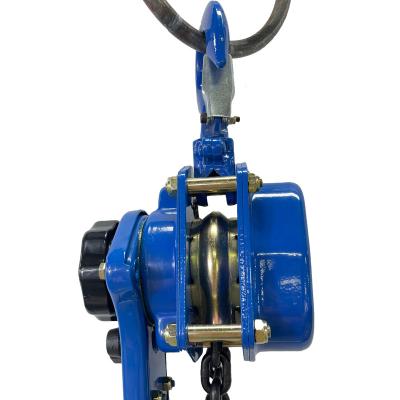 China Customized 0.75 - 9 Ton Lever Chain Hoist Block Ratchet Mini Manual Crane Hoist For Material Lifting 0.75t - 9t for sale