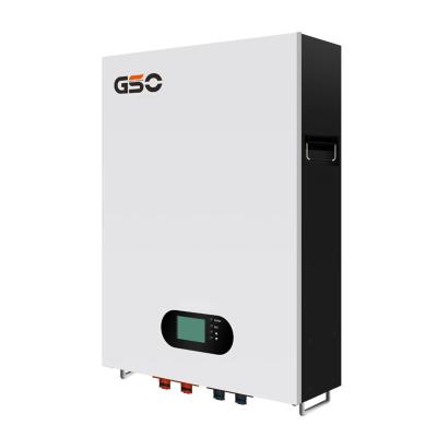 China Home Appliances GSO Lifepo4 Battery wall mounted battery 24v 100Ah 200AH Lithium battery for solar system 2.5KW 5KW for sale