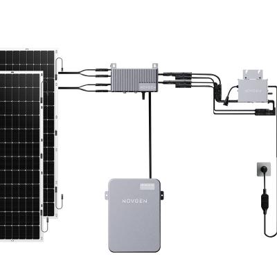 China NOVGEN Solar Balcony System 600W inverter  800w complete home solar power system Overseas warehousing microinverter 268mm*250mm*42mm for sale