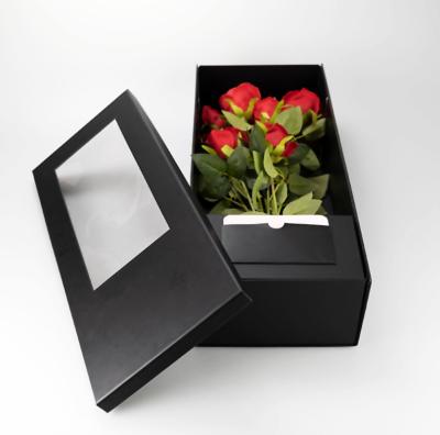 China 2021 Recyclable Hot Selling Flower Rose Gift Box Cardboard Packaging Box for sale