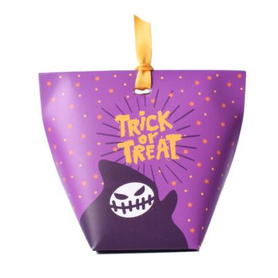 China Recyclable Small Halloween Pumpkin Box Evil Paper Boxes Gift Paper Box for sale