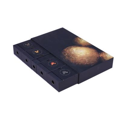 China Recyclable Luxury Unique Design Chocolate Packaging Drawer Cardboard Box With Interlayer for sale