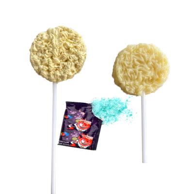 China New Arrival Natural Shape Instant Noodle Lollipop With Delicious Strawberry Seasoning Powder for sale