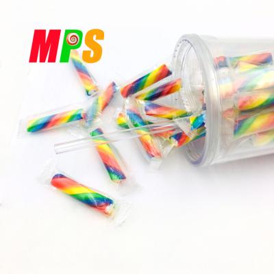 China Mini Stick Sweet Hard Candy multicolored normal packed in the jar for sale