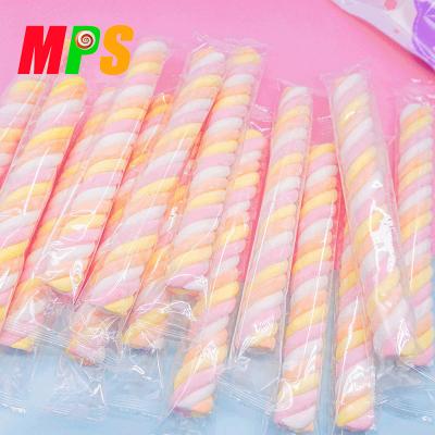 China Normal 2020 high quality halal twist 8g multi color marshmallow sticks for sale