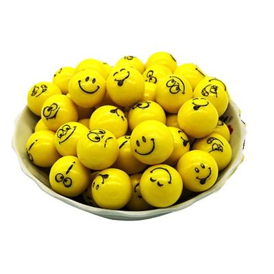 China Full Size Super Competitive Prices Block Emoticon Filled Cute Face Printed Bubble Gum à venda