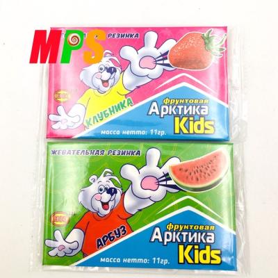 Chine Natural Watermelon And Strawberry Flavor Stripe Shape Bubble Gum For Kids à vendre