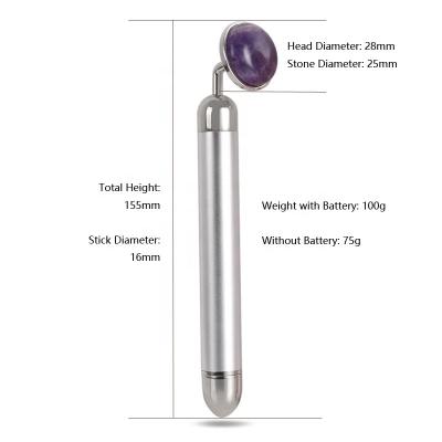 China 2020 New Amethyst Luxury Electric Jade Roller Massager For Facial Automatic Massage for sale