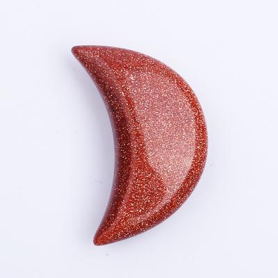 China Decorative Moon Shaped Colored Stones For Home, Office Decorative And DIY Jewelry Making for sale