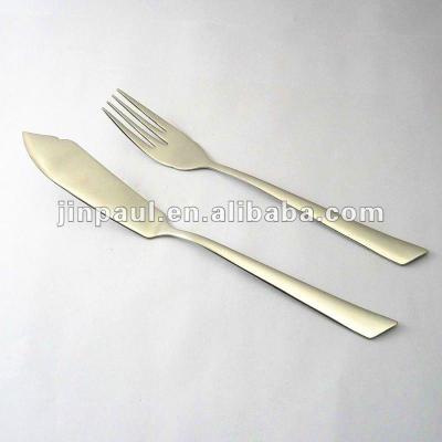 China Sustainable Stainless Steel Fish Knife and Fork Set (A075) for sale