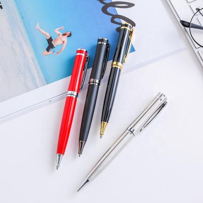 China Creative Pen Office Advertising Gift Metal Tip Gel Pen Holder Wholesale Stainless Steel Vintage Pen for sale