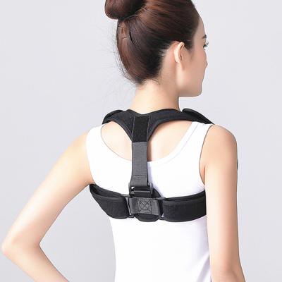 China Portable Medical Back Spinal Support Belt Adjustable Back Support Belt Pain Relief Massager Shoulder Posture Corrector for sale