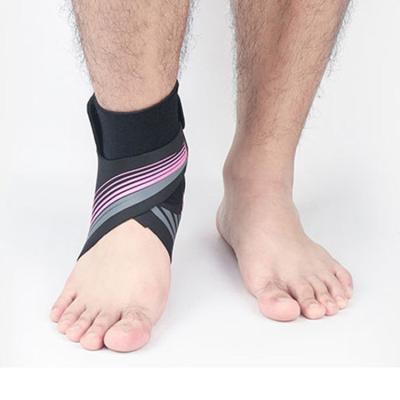 China Portable Customize Logo Adjustable Ankle Support Ankle Bandage Ankle Compression Sleeve for sale