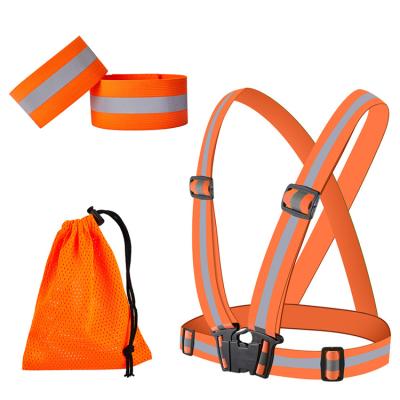 China Wholesale Water Proof Hi Vis Custom Running Cycling Bike Belt Cloth Reflective Vest,Reflective Safety Belt for sale