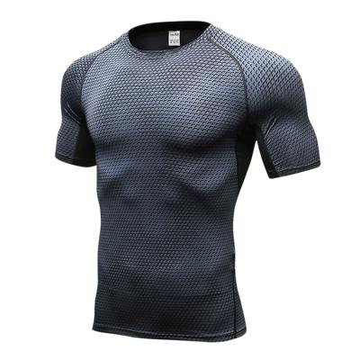 China New Design 2022 Comfortable Breathable Fitness Running T-shirt For Men O-neck T-shirt Cotton Bodybuilding Sport Shirts Tops Gym Plus Size Mens T Shirt for sale