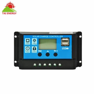 China 30a solar controller pwm solar system controller Tai Energy solar charge controller for sale