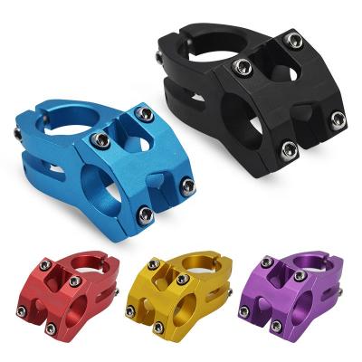 China Hot-selling aluminum bicycle 25.4 ultralight handlebars stem clip bicycle parts and accessories for mountain and road bicycle for sale