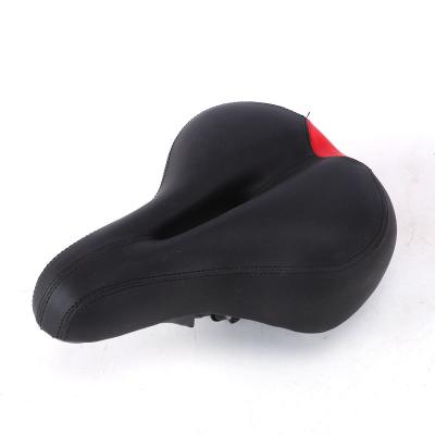 China Single Black White Red Green Red White Bike Seat Comfort Shock Absorbing Bicycle Saddle With Springs For Indoor Outdoor Cycling for sale