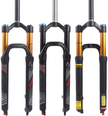 China BMX bicycle accessories 27.5/29 inch good quality mtb aluminum alloy road bike bicycle fork electric steel double suspension for sale