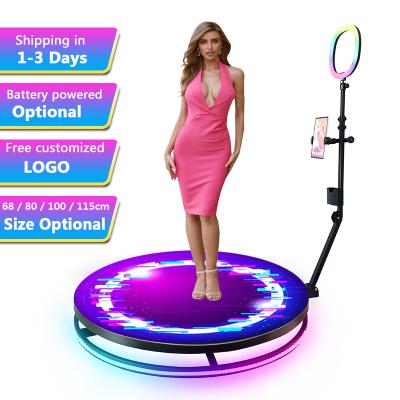 China High Quality Auto Selfie 360 ​​PhotoBooth Event/Low Price Party/Conference/Festival 360 Photo Booth Led Ring Light 360 Photo Booth For Wedding Party for sale