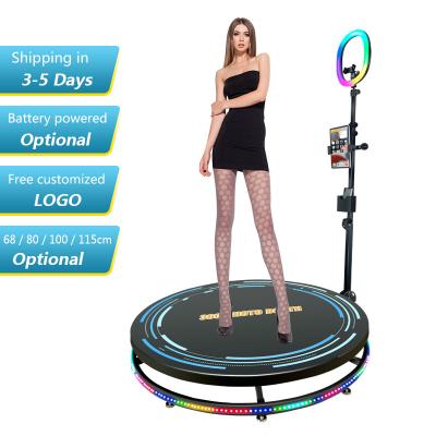 China Remote Control RGB Event 360 Degree Photo Booth Smart Lightweight Slow Motion Rotating 360 Photobooth 360 Video Booth for sale