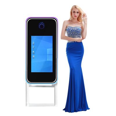 China Event Vanya wholesale led frame touch screen magic mirror photo booth for parties events for sale