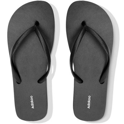 China Fashion Trend UG black eva-sole custom flip flops shower beach slippers OEM non-slip bottoming summer custom logo flip flops for bathroom for sale